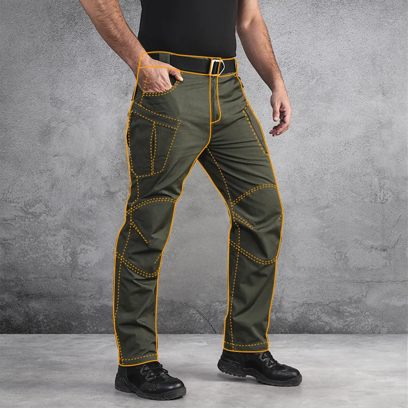 

IX8 Waterproof Tactical War Game Cargo Pants Mens Silm Casual Pants Mens Trousers Army Military Active Pants