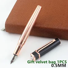 Подарок бархатная сумочка, перьевая ручка, стандартный F Перо, черная сумка, упаковка, Высококачественная подарочная ручка