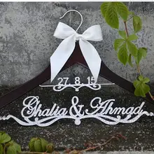 Блестящие Серебряные Персонализированные Свадебные вешалки для одежды на заказ Дата Свадебная Невеста MRS имя подарок для невесты Вешалка подарки на вечеринку