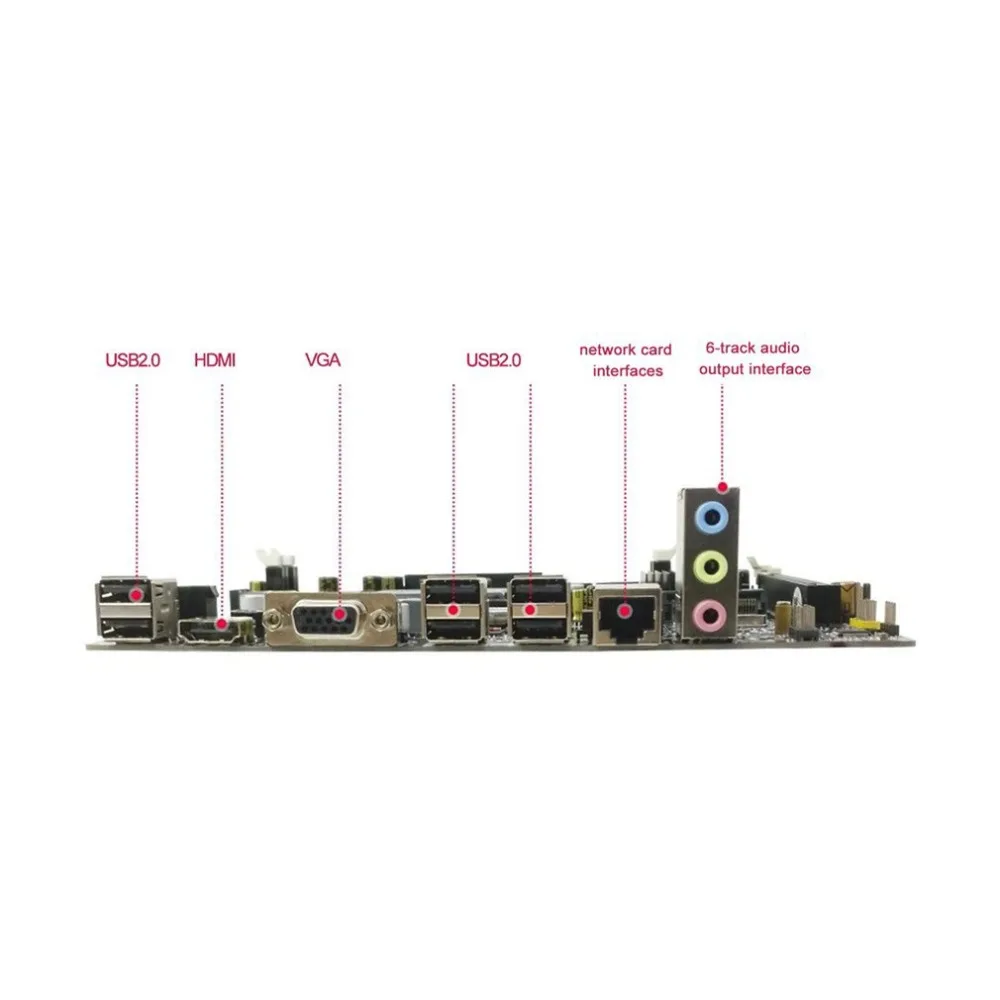 

Professional Motherboard H55 A1 LGA 1156 DDR3 RAM 8G Board Desktop Computer Motherboard 6 Channel Mainboard