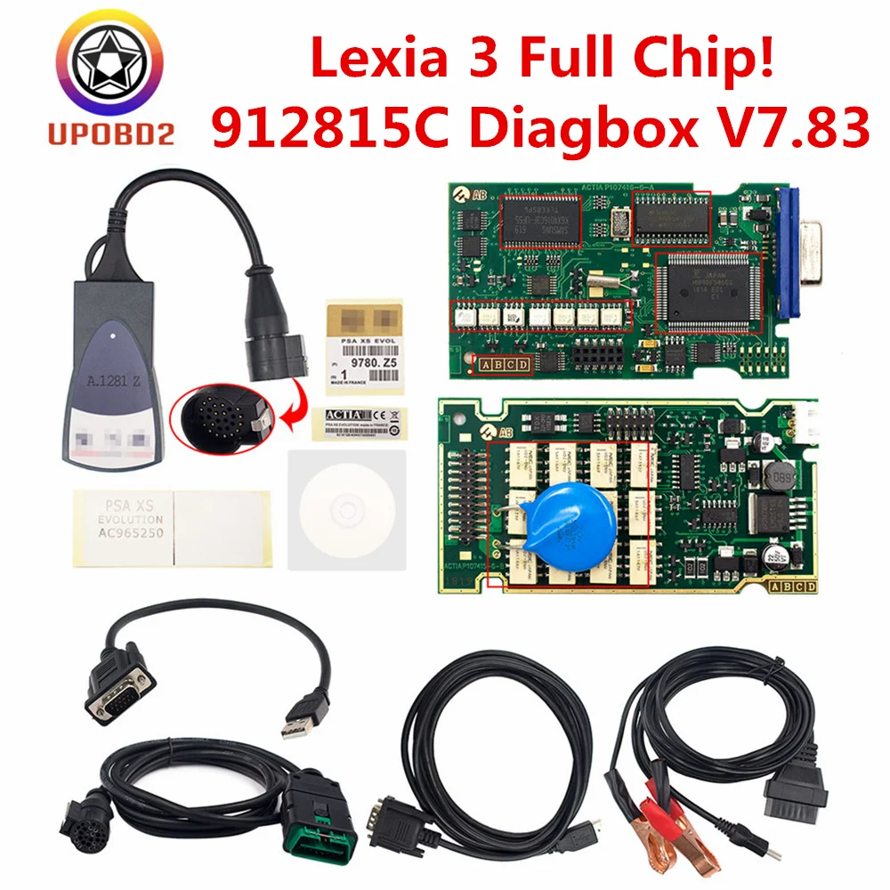 

Full Chip Lexia 3 Car Diagnostic Scan Tool FW 921815C Diagbox V7.83 Lexia-3 V48/V45 PP2000 OBD2 OBDI Scanner For Citroen/Peugeot