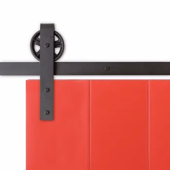 

4ft /5ft /5.5ft/ 6ft / 6.6ft / 7.5ft/ 8ft Super Big Ferris Wheel Black Steel Sliding Barn Wood Door Closet Hardware track kit