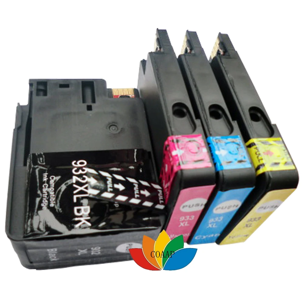 

4pk New Compatible 932 / 933 Ink Cartridge for hp932XL hp933XL OfficeJet 7510 7512 6100 6600 6700 7110 7610 7612 Printer