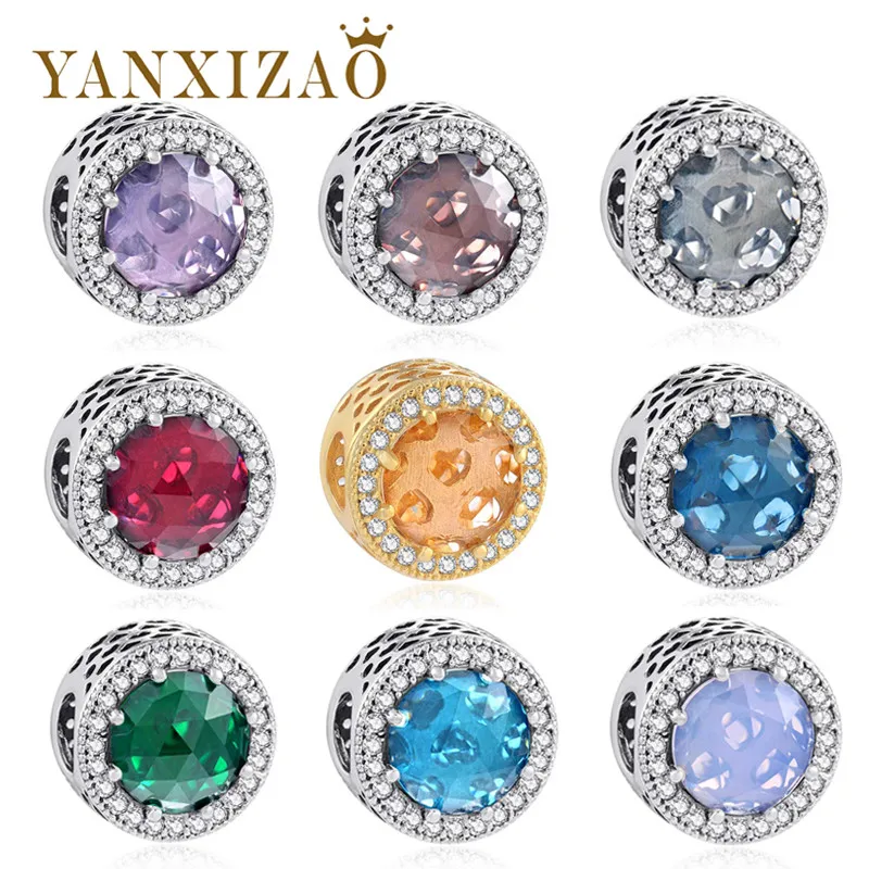 Yanxizao 2018 новый браслет бусины 925 Серебряные Подвески Fit Pandora фирменные