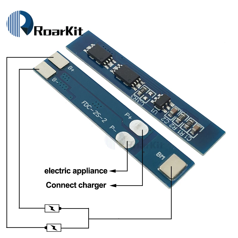 

2S 3A Li-ion Lithium Battery 7.4v 8.4V 18650 Charger Protection Board bms pcm for li-ion lipo battery cell pack
