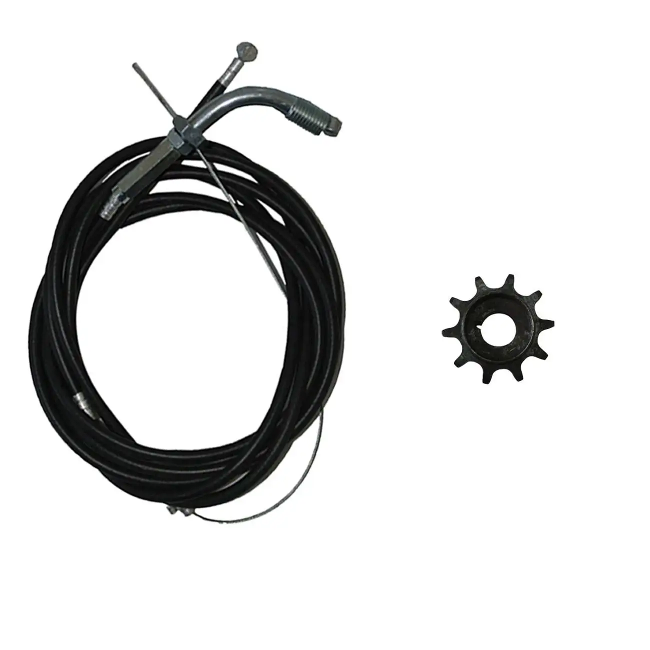 Throttle Cable Clutch Cable&Drive Sprocket Fits 66/80cc Motorized Bike Engine