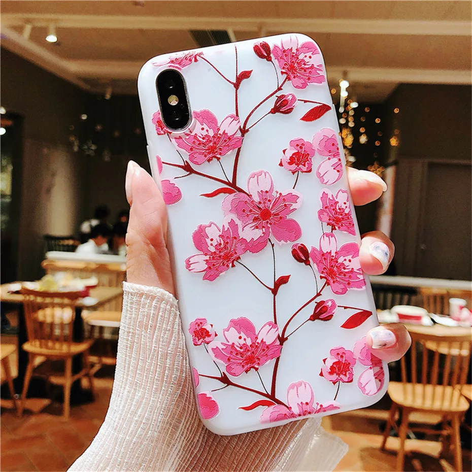 MOUSEMI Case For iPhone 5S SE Soft Silicone Phone Cases For iPhone 6 6S 7 8 Plus X XS MAX XR On For iPhone Apple 5S Flower Case  (27)