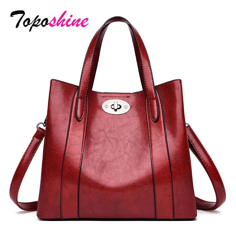 

Toposhine Simple Large Capacity Ladies Handbag New Fashion High Quality Casual Wild Shoulder Messenger Bag