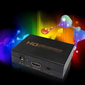 

HDMI to DVI Converter For Spdif Audio Video Converter Box Adapter Support Headphone Output for PS3 DVD with Power Adapter A273