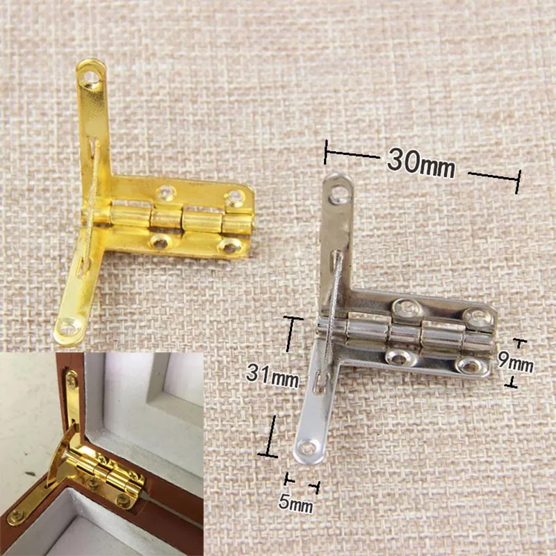 Gold Silver Color Folding Hinge Forjewelry Wooden Box Gift Box Hinge