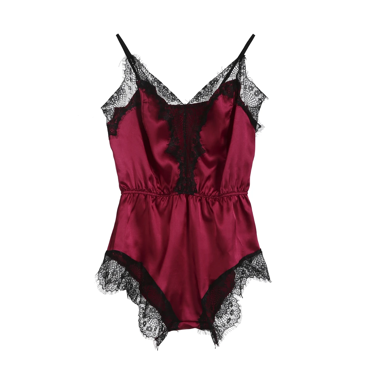 

Summer Women Clothes Sleepwear Lace Sleeveless Strap Sexy Solid Bodysuit Lingerie Nightwear Underwear Plus Size