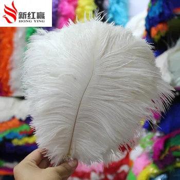 

100 pcs/lote branco Alta qualidade natural pena de avestruz30-35 cm 12-14 polegadas/30-35 cm
