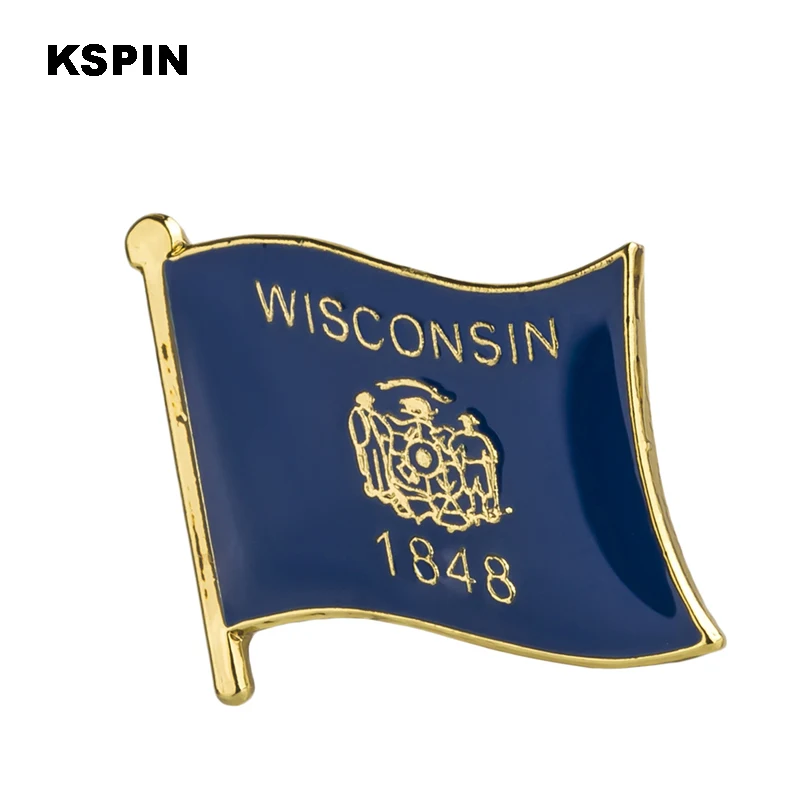 MINNESOTA USA STATE SQUARE FLAG EMBROIDERED IRON-ON PATCH CREST BADGE