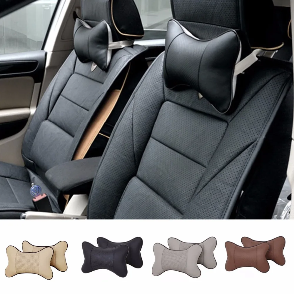 

Nosii 1pc SUV Car Seat Headrest Head Neck Rest Foam Padded Support Bone Pillow