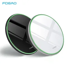 FDGAO 15W Fast Qi Wireless Charger For iphone Xs Max XR X For Huawei Mate20 Pro/P30 Pro Samsung S9 S10 Type C 10W Charging Pad