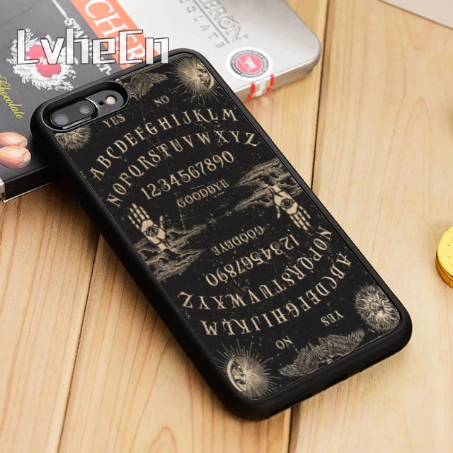 

LvheCn Retro Ouija Board Phone Case Cover For iPhone 4 5 5s SE 5C 6 6s 7 8 10 X Samsung Galaxy S5 S6 S7 edge S8 S9 plus note 8