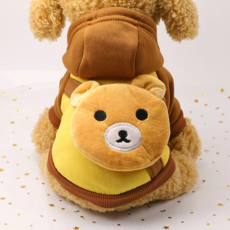 13 Style Selection Dog Hoodie Pet Clothes Cute Cartoon Cozy Warm Winter Sweater For Small Dogs Jumpsuit Poodle Bulldog Favorite