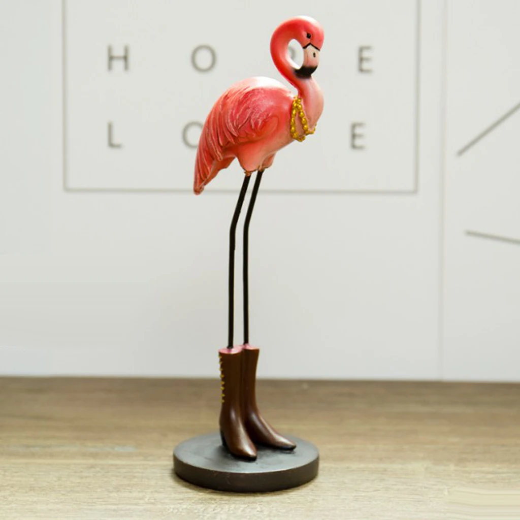 

RESIN FLAMINGO Ornaments Brids Figurines Home Table Shelf Decoration, Great for Christmas Wedding Gifts