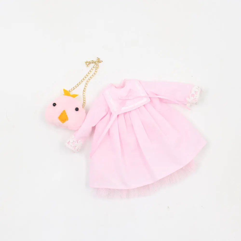 Милая розовая одежда для девочки, Милая Кружевная сумка для курицы, милая девочка, для куклы blyth, ледяная, подходит для 1/6, игрушка в подарок - Цвет: like the picture