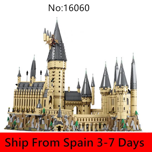

Lepinblocks 16060 39170 Harry Magic Movies Series Castle Model Building Blocks Set Compatible 71043 King Bricks Toys Christmas