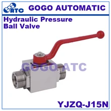 Высокое качество гидравлический шарик давление клапан YJZQ-J15N famale нить G1/" углеродистая сталь высокого шарик давление клапан