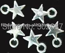 

FREE SHIPPING 900Pcs Tibetan silver tiny STAR drops 11x8mm A790