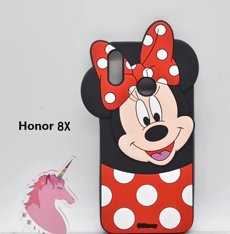 For Huawei G7 Y3 5 6 7 G610 4X Soft 3D Minnie Mouse Polka Dot Case Mate10 lite P smart Nova 3i 2plus Cartoon Kids Kawai Cover |