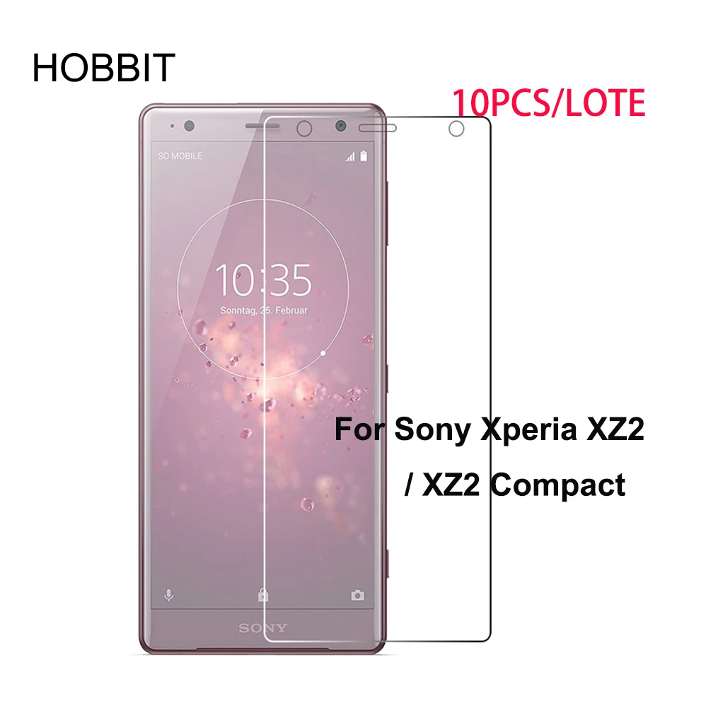 10 шт./партия, для sony Xperia XZ2/XZ2 Compact, 0,3 мм, 2.5D, 9 H, прозрачное закаленное стекло премиум-класса, Защитная пленка для ЖК-экрана