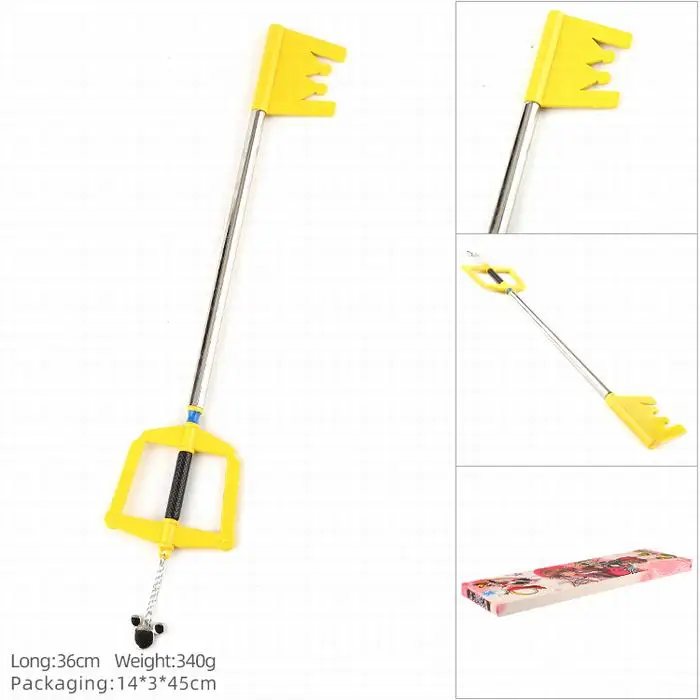 

Game Kingdom Hearts Toy Sora Keyblade Weapon Cosplay Key blade Model Doll 36cm retail box