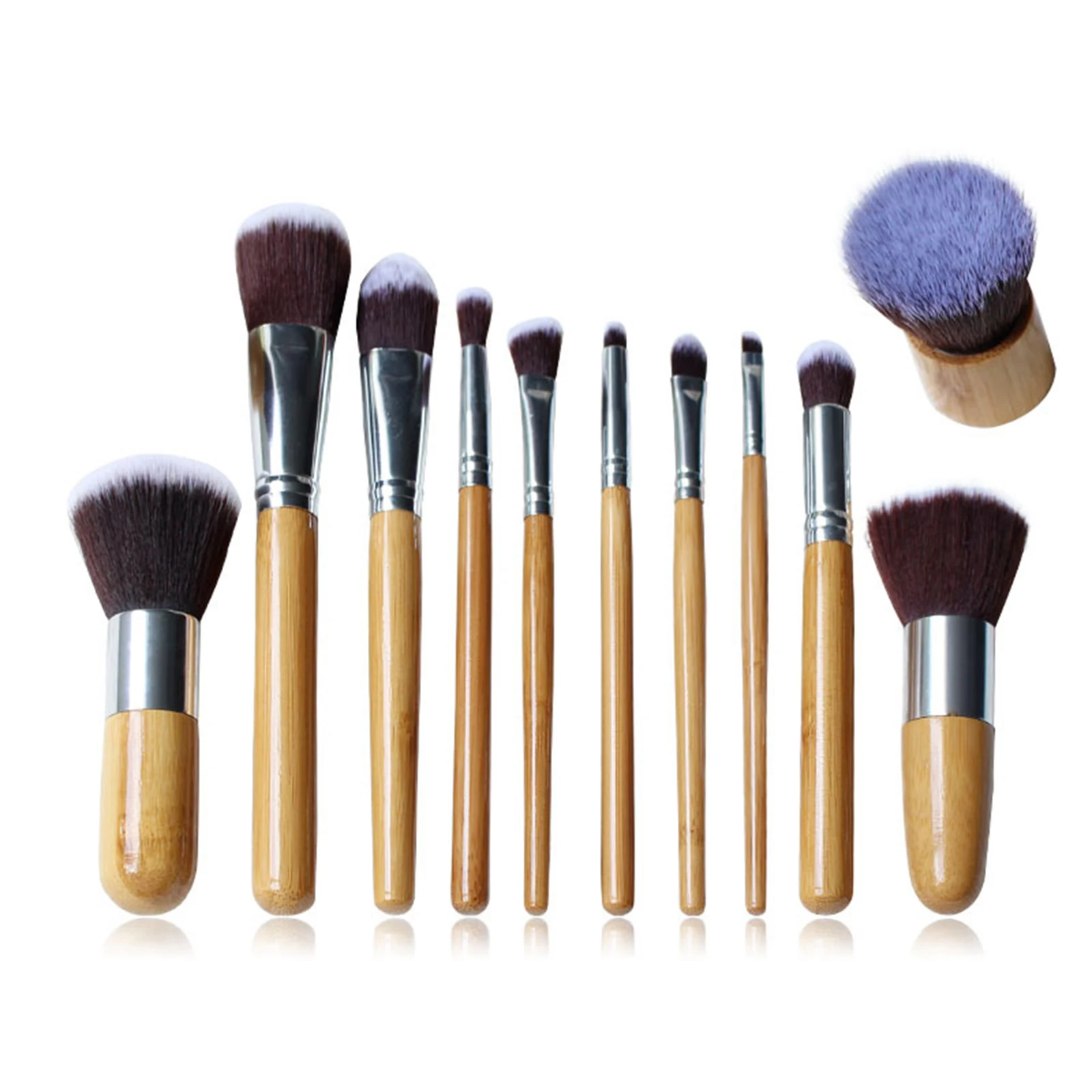 

Pro 11pcs Makeup Cosmetic Brushes Set Powder Foundation Tool Blending Brush Professional Makeup Brushes Set Powder Foundation