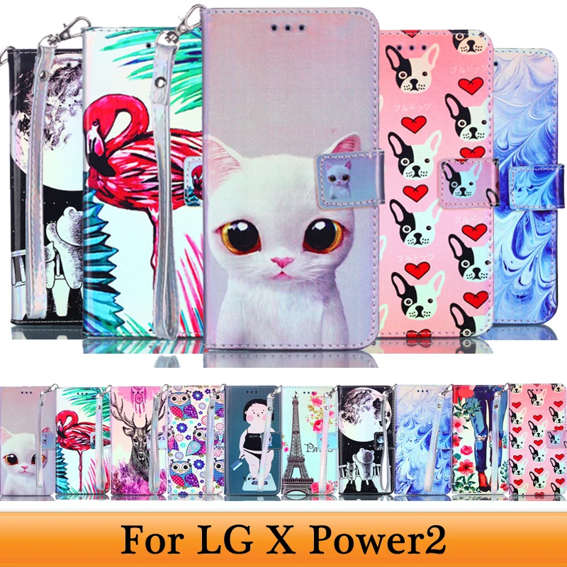 Чехол для LG X Power2 Power 2 X500 M320 M320G XPower откидной кожаный чехол кошелек Charge/LG K10