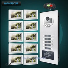 HOMSECUR 7″ Hands-free Video Doorbell Security Intercom+Lock Release Button