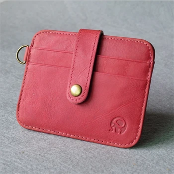 

Men Wallet Business Card Holder Bank Cardholder PU Leather Pickup Package Bus Card Holder Slim Buckle Multi-Card-Bit Bag