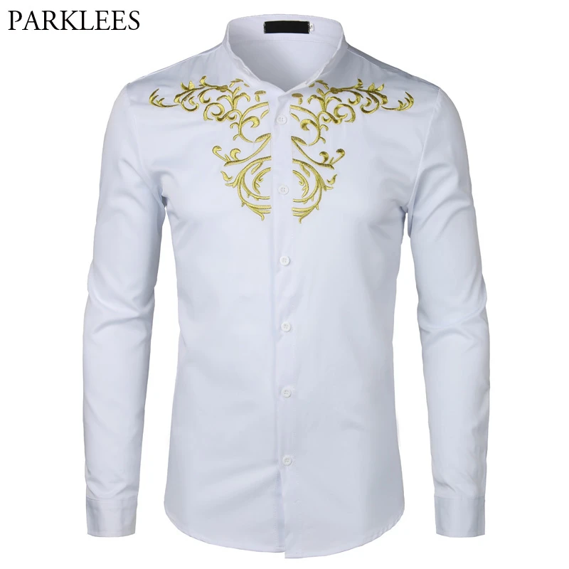 mens white dress t shirt