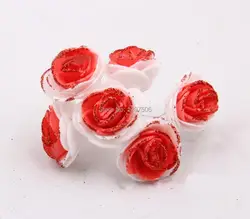 3.5 см дешевые искусственные цветочный пены eva мини-блеск Rosas, DIY Craft украшение для скрапбукинга, гирлянды, волосы, стволовых провода, букеты