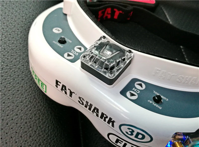 

1PC FatShark Glasses HD2 HD3 V3 V4 Fan Cover Fat Shark HDO Transparent Cap Lid Upgrade Modification for RC FPV Drone
