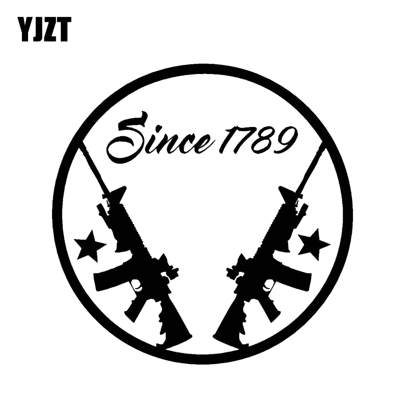 YJZT 14 6*14 6 см Hunter Gun 1789 графические автомобильные наклейки виниловые украшения