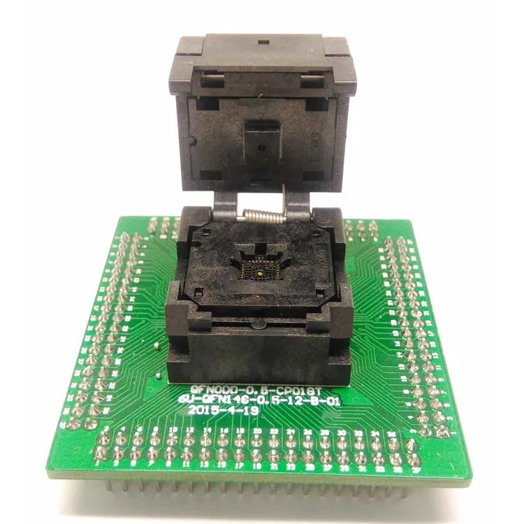 

QFN28 MLF28 WLCSP28 to DIP28 Programming Socket Adapter Pitch 0.5mm IC Body Size 5x5mm IC550-0284-011-G Clamshell Test Socket