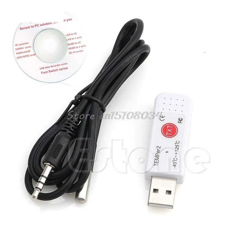

USB Thermometer Hygrometer Temperature Sensor Data Logger Recorder For PC Laptop S08 Drop ship