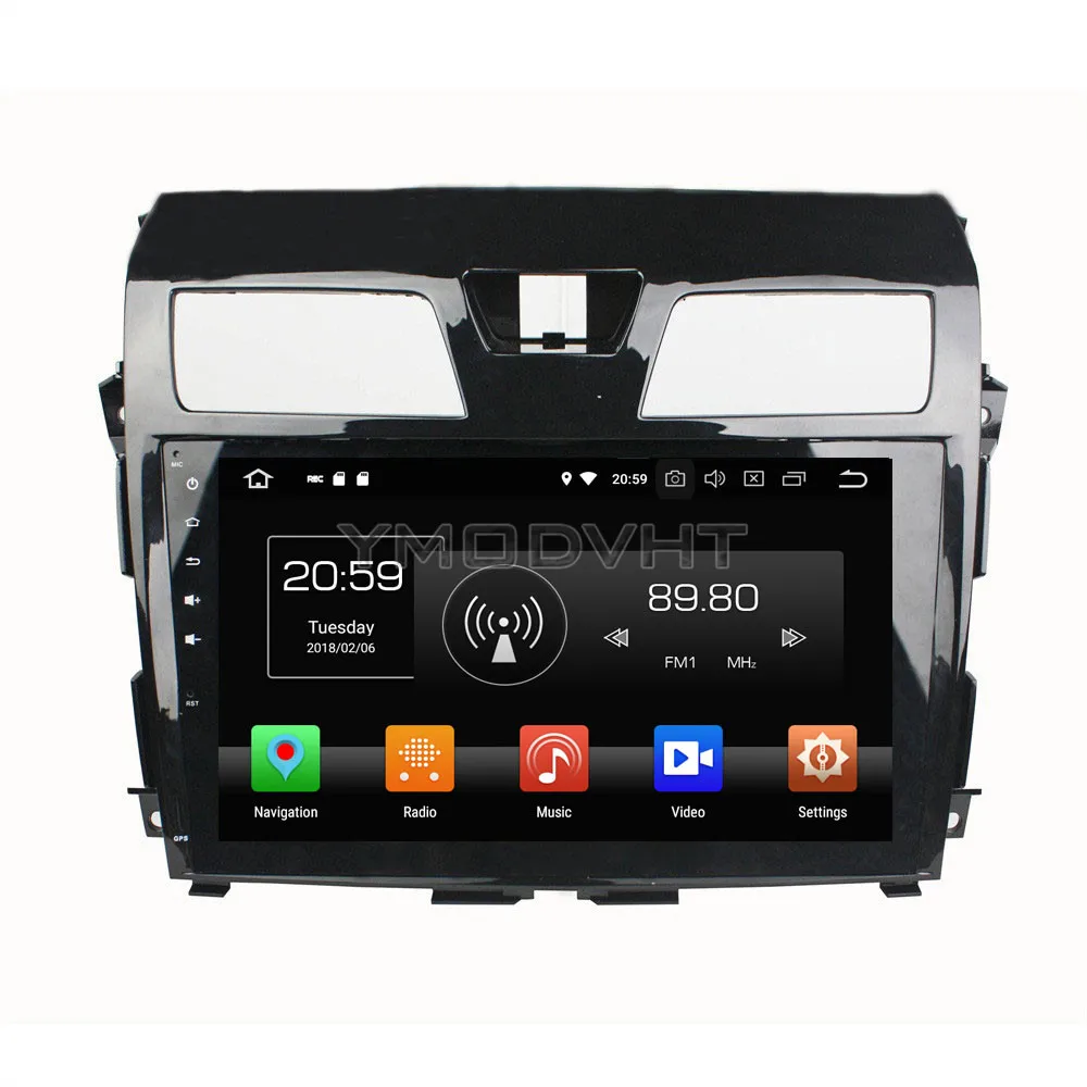 YMODVHT 10.1inch 1024*600 Android 8.0 Octa Core PX5 4GB RAM 32GB Car DVD Player Radio Stereo GPS for NISSAN Tenna 2013