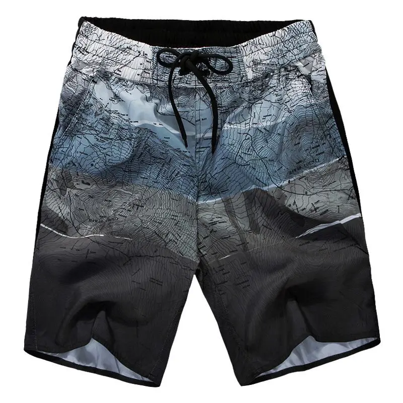 New Quick Dry Summer Mens Print Loose Beach Board Shorts Surf Siwmwear ...
