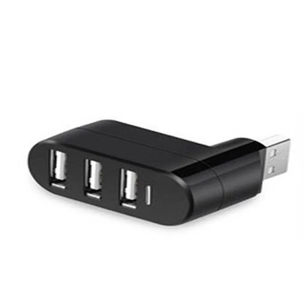 Мини 3 порта USB 3,0 вращающийся сплиттер адаптер концентратор для ПК ноутбук Mac