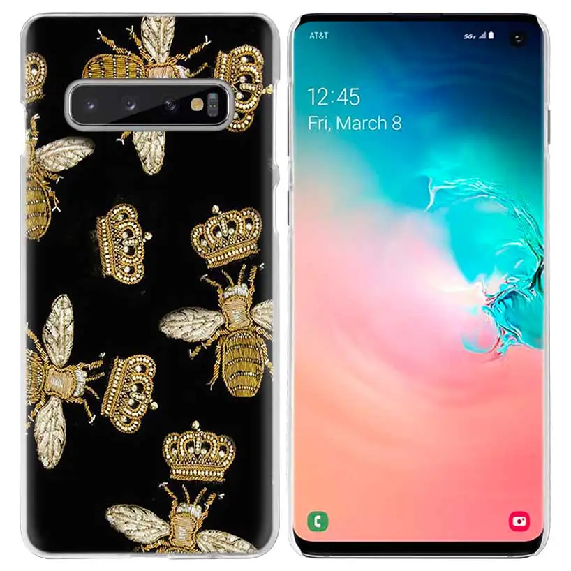 Пчелы Золотой Мёд чехол для samsung Galaxy S10 5G S10e S9 S8 M30 M20 M10 J4 J6 плюс J8 Note 8 9 животных жесткий чехол из ПК для телефона