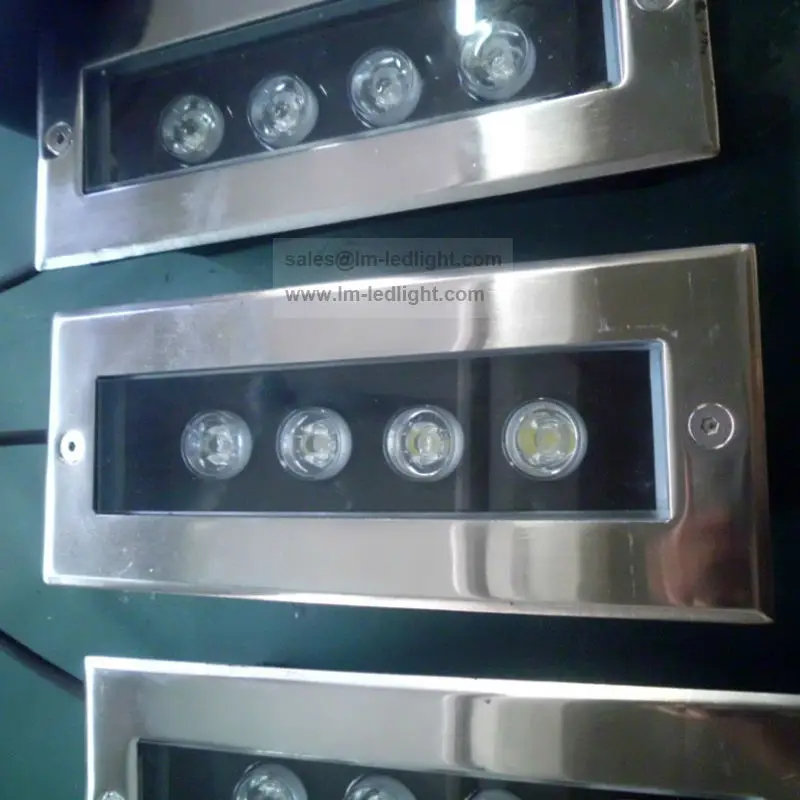 

wholesale IP67 square recessed led floor lights 4w 12V 24V warm white natural white cold white blue lamparas de pie 20pcs/lot