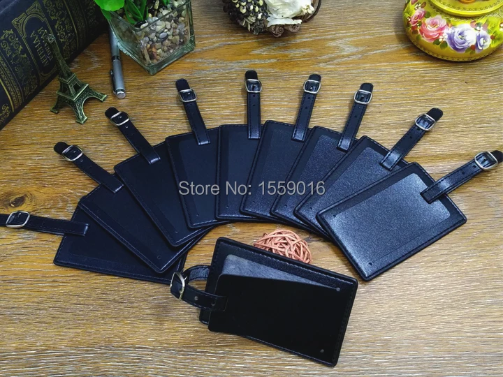 leather label tag