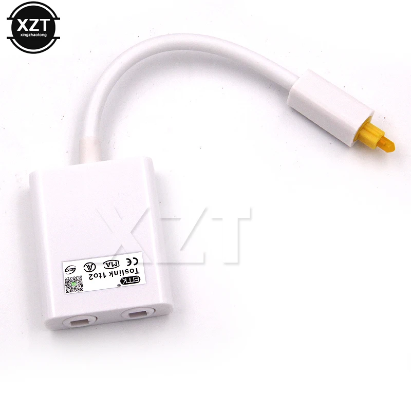 

1PCS Mini Digital Toslink Optical Micro Usb Cable Fiber Audio 1 to 2 Female USB Splitter Adapter Cable NEW