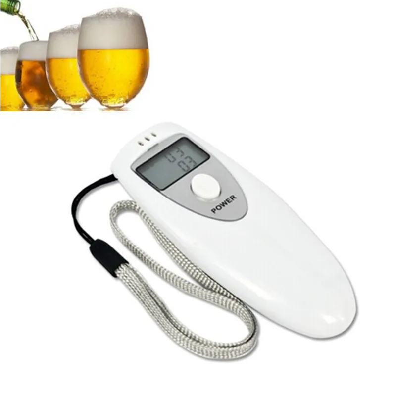 1Pc Portable Digital Alcohol Breath Analyzer Breathalyzer Driver Test Detector