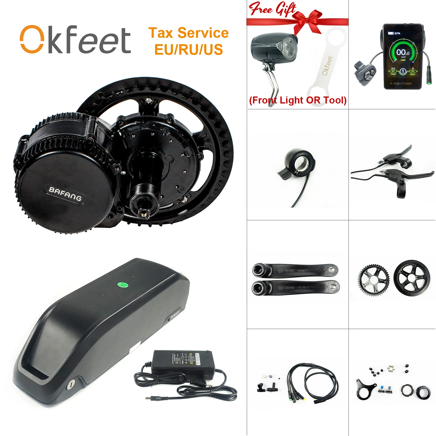 

Bafang 8FUN 48V 750W MM G320 16Ah Li-ion Battery BBS02 Light Gear Sensor Color Display Mid Drive Motor Ebike Conversion Kit