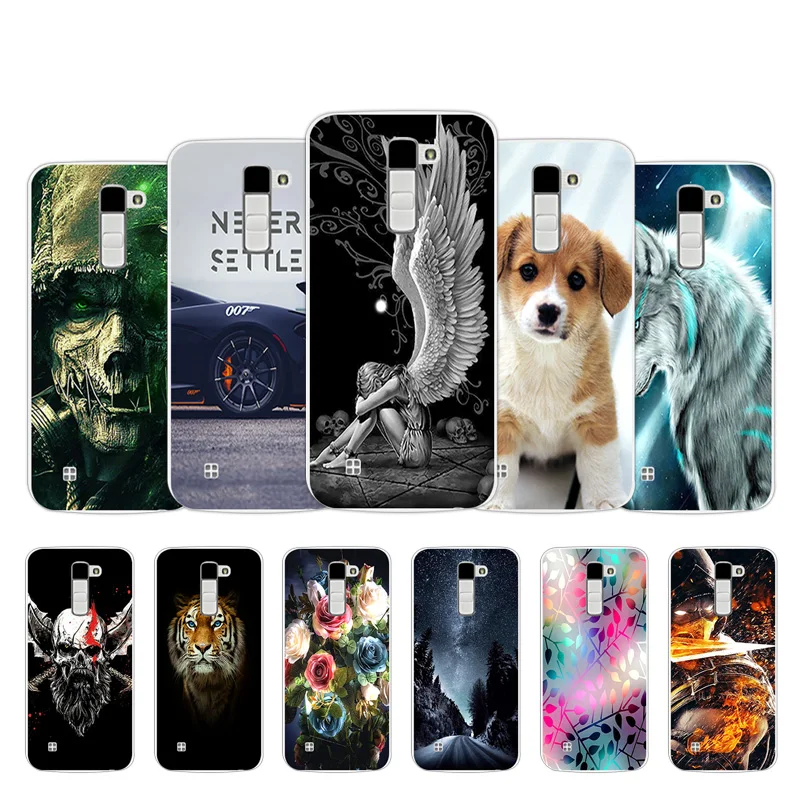 

For LG K10 Lte K 10 K420N M2 K410 K430DS F670 Dual Phone Case Lovely Design Back Cover for LG K10 Silicone Clear Capa Bag