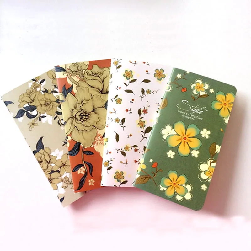 

1 PC Victoria Car Line Made This Retro Kraft Paper Notebook Color Patterns Notepad Gift
